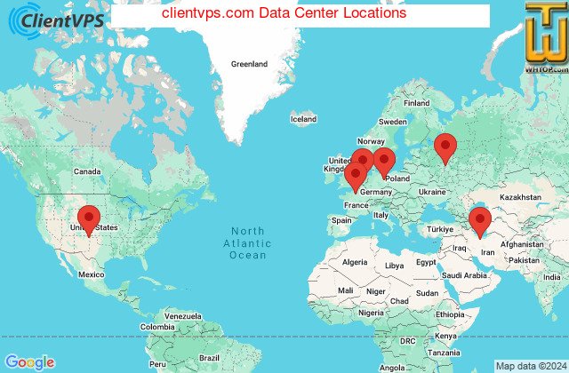 数据中心位置 clientvps.com