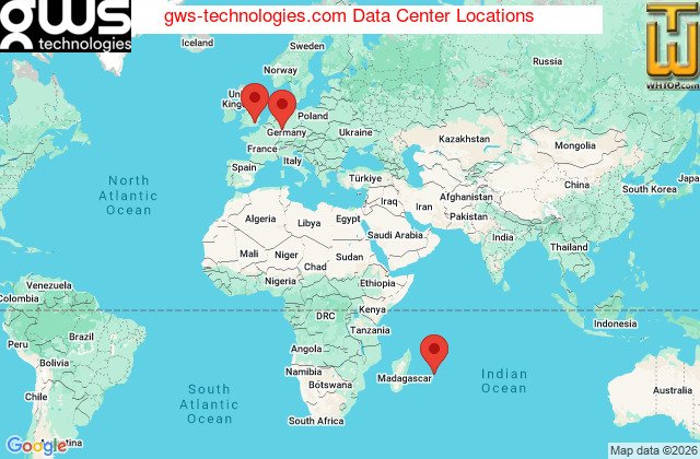 Datacenter locations for gws-technologies.com