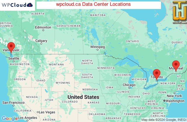 Datacenter locations for wpcloud.ca
