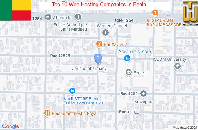 Top Providers - Location Map for Benin