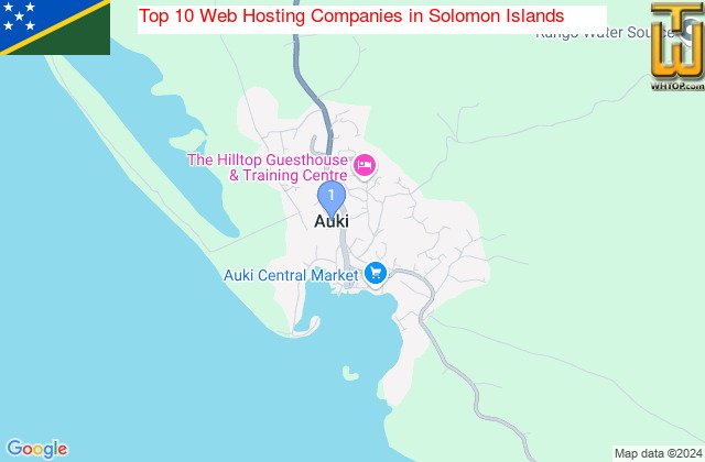 Top Providers - Location Map for Solomon Islands