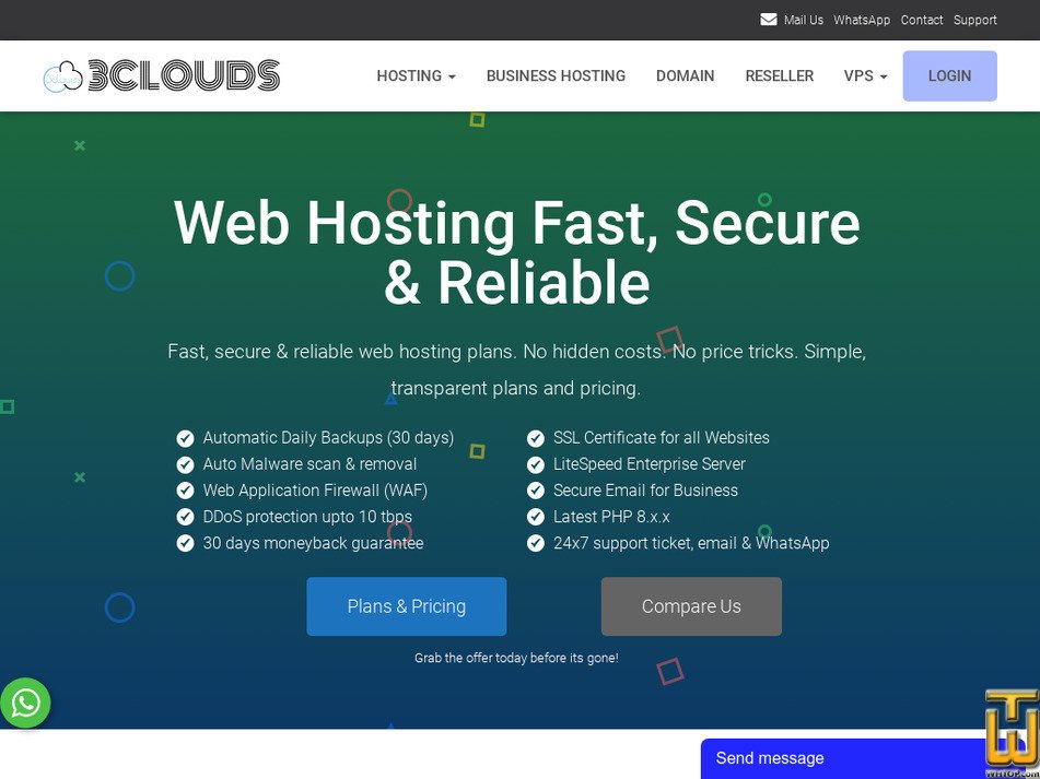 Taken on 3 August, 2023 24x7cloudhost.com screenshot