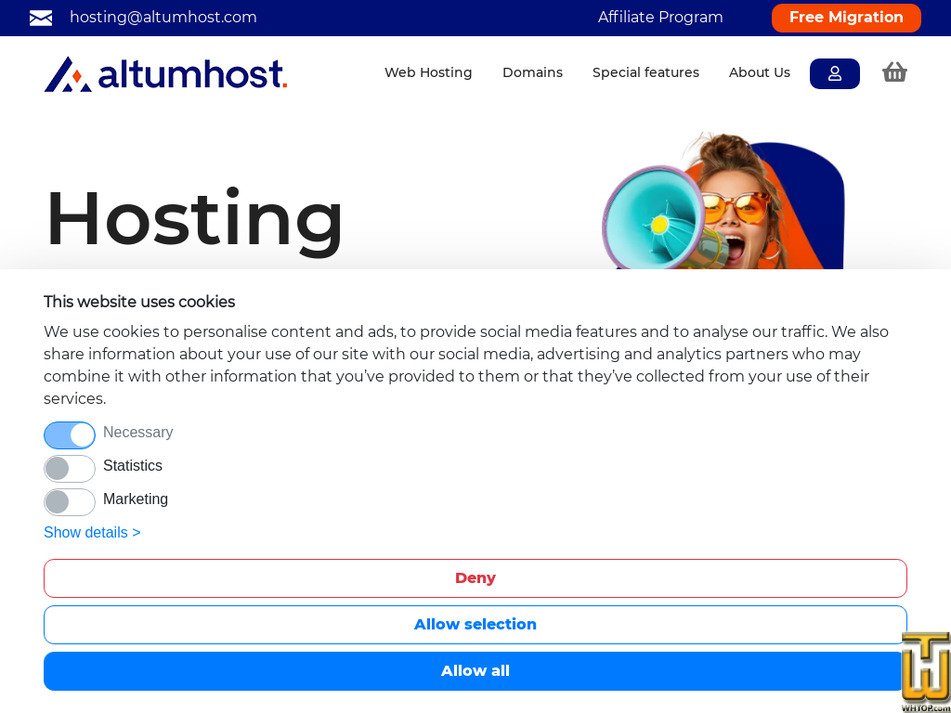 Aufgenommen am 30 November, 2025 altumhost.eu Bildschirmfoto