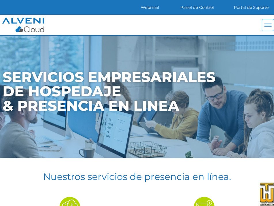 alvenicloud.com captura de pantalla