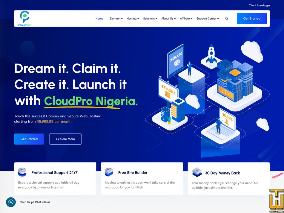 Taken on 24 August, 2026 cloudpro.ng screenshot