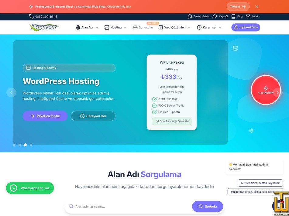 Alınan 22 Nisan, 2026 ilkserver.com ekran görüntüsü