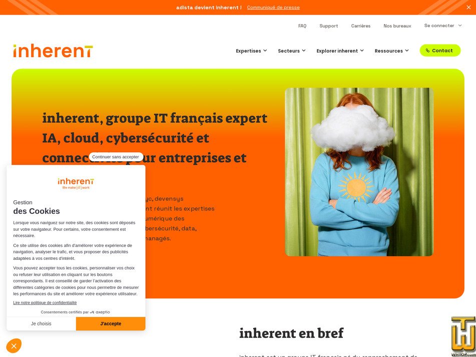 Pris sur 5 octobre, 2026 inherent.fr capture d'écran