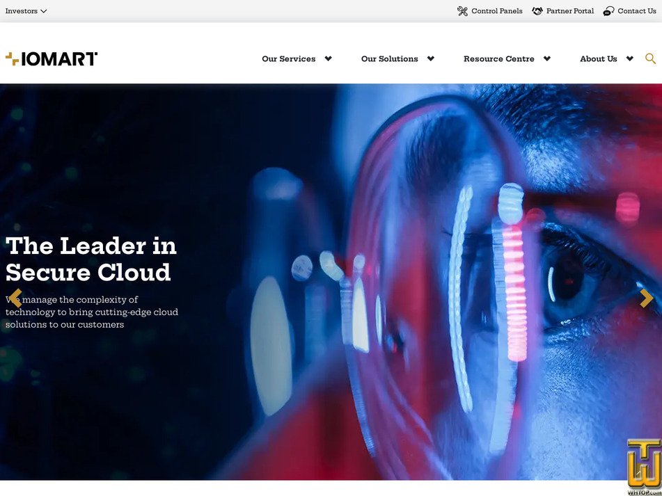 Taken on 21 January, 2026 iomart.com screenshot