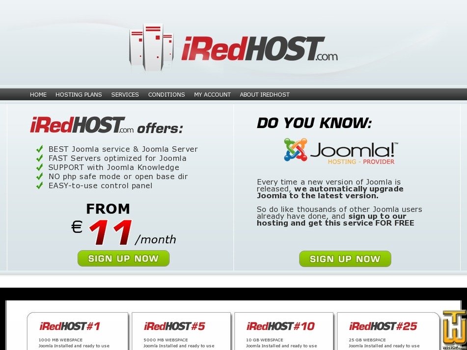 iredhost.com screenshot
