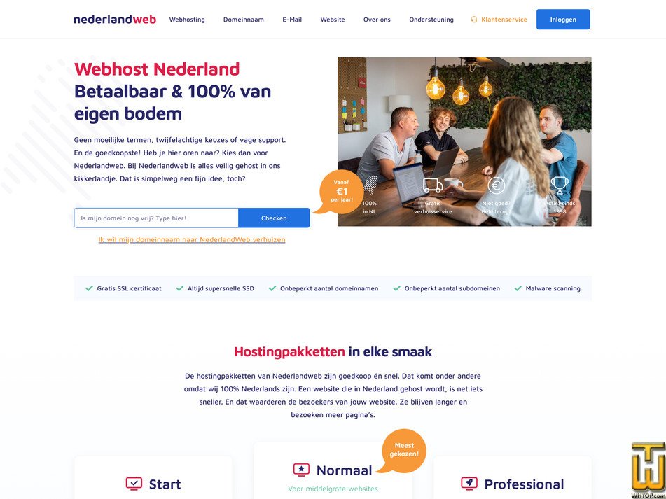nederlandweb.nl screenshot