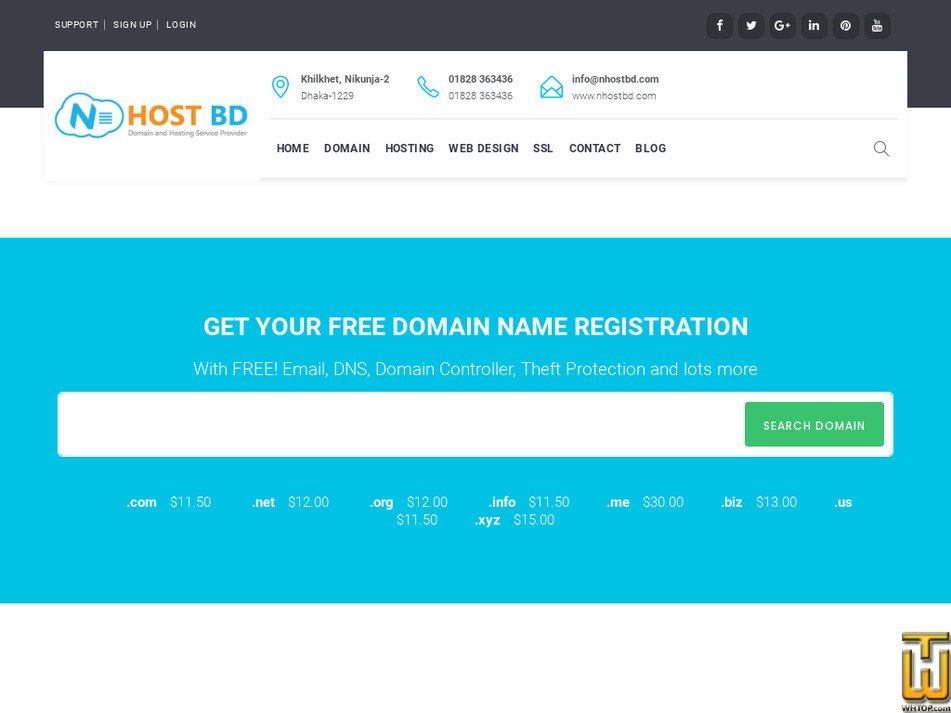 Taken on 8 April, 2021 nhostbd.com screenshot