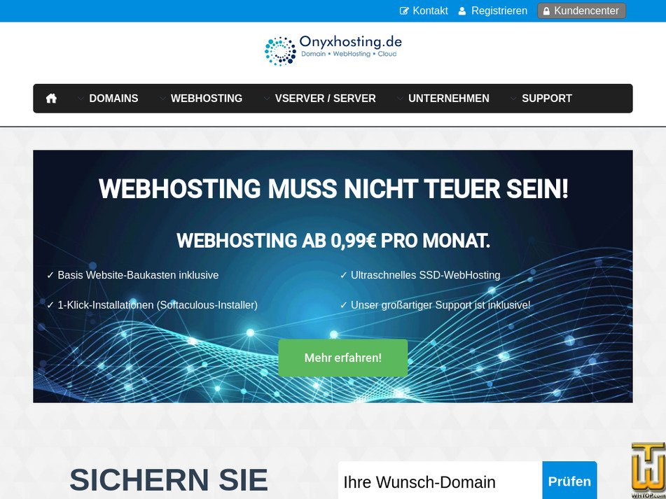 onyxhosting.de screenshot