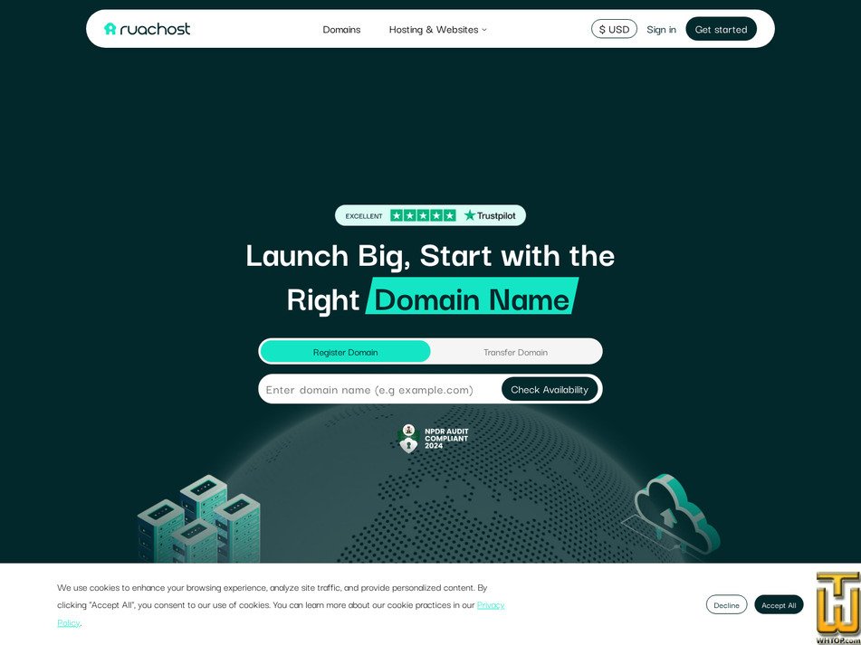 ruachost.com screenshot