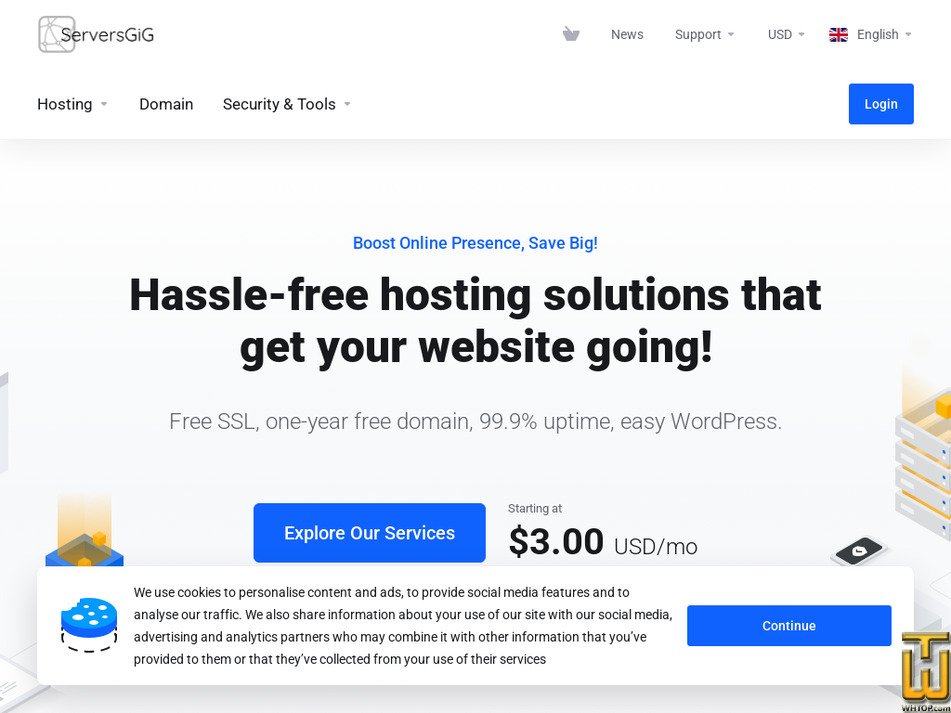 serversgig.com screenshot