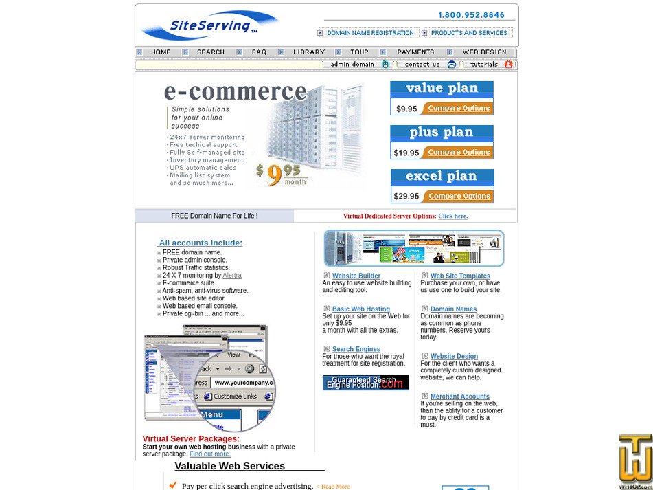 siteserving.com screenshot