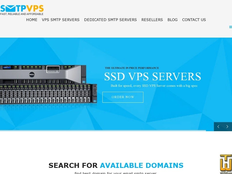 Taken on 27 November, 2018 smtpvps.com screenshot