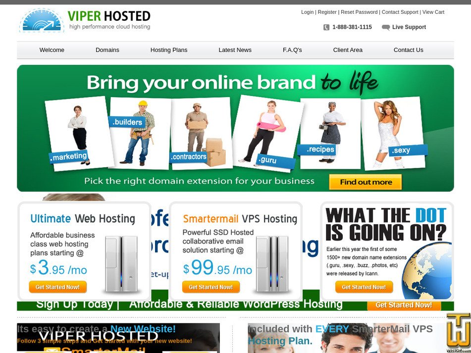 viperhosted.com screenshot