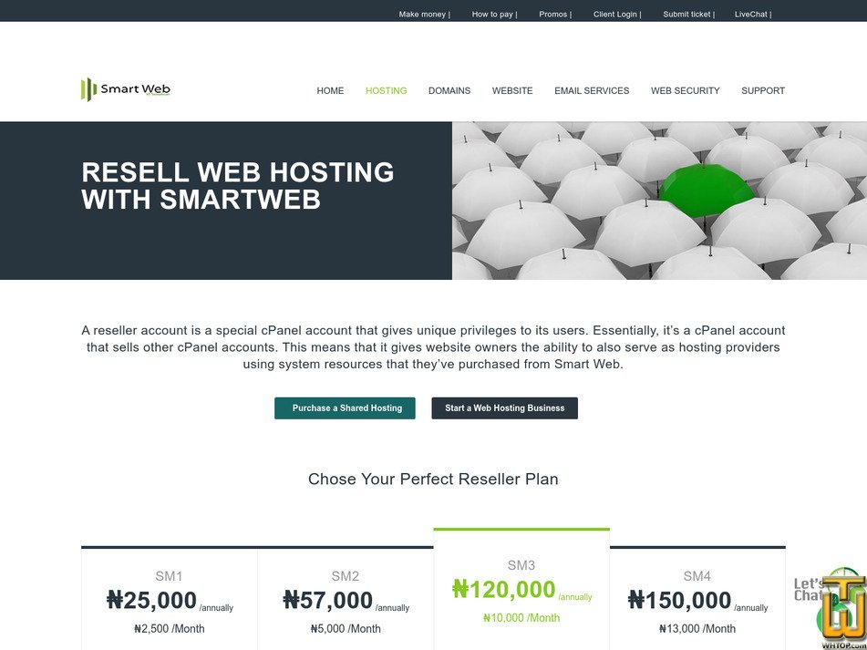 Taken on 28 October, 2022 screenshot of SM1 from smartweb.com.ng