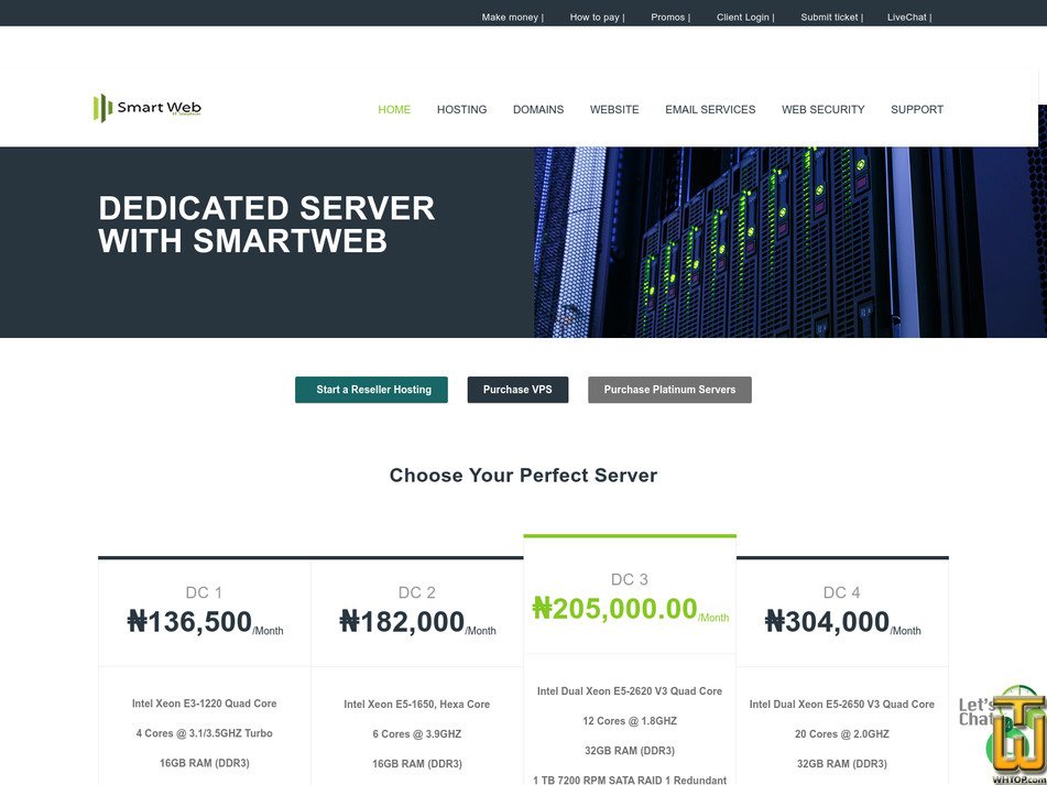 Taken on 28 October, 2022 screenshot of DC1 Single Processor from smartweb.com.ng