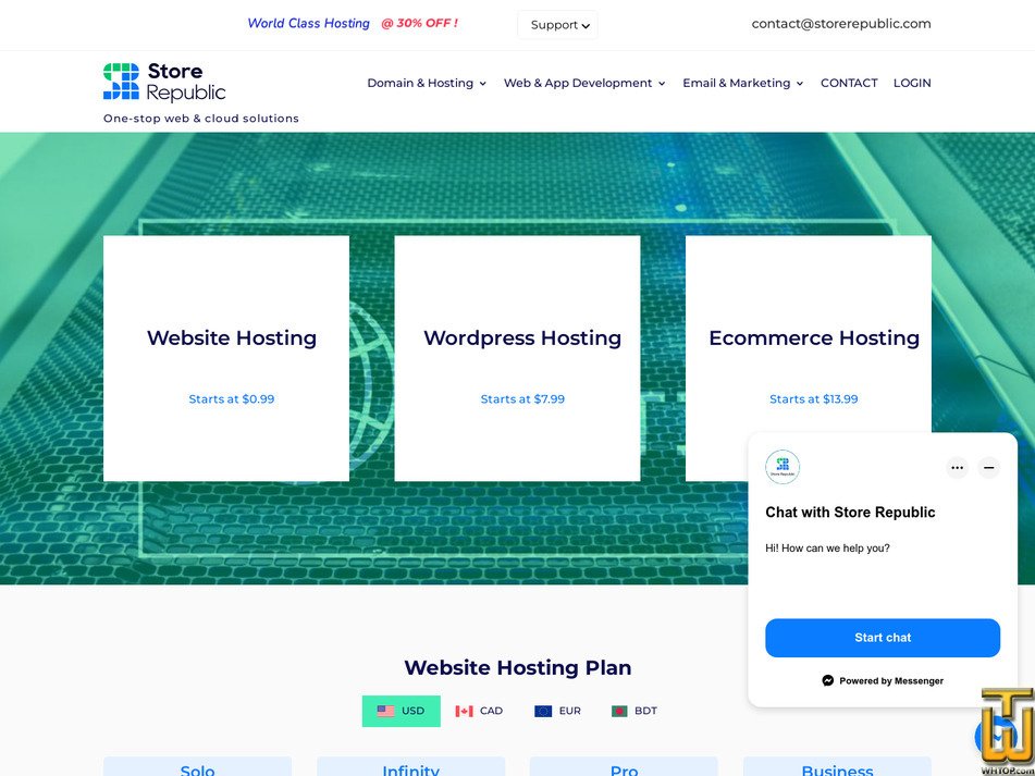 screenshot of Solo from storerepublic.com