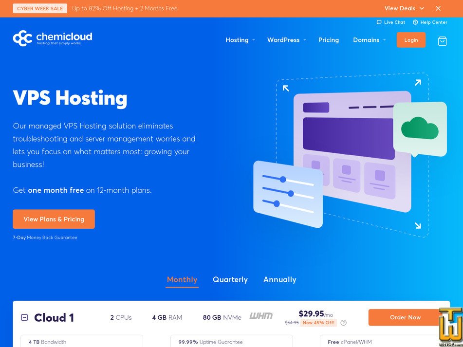 screenshot of Cloud 3 from chemicloud.com