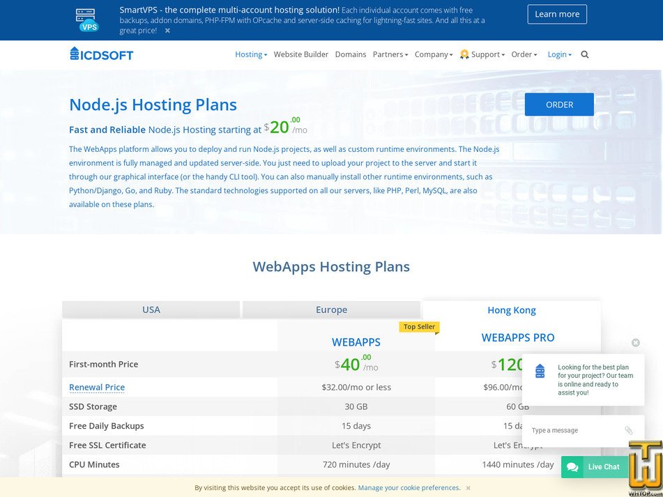 screenshot of WebApps - Hong Kong from icdsoft.com
