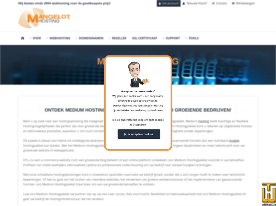 screenshot of Medium from mangelot-hosting.nl
