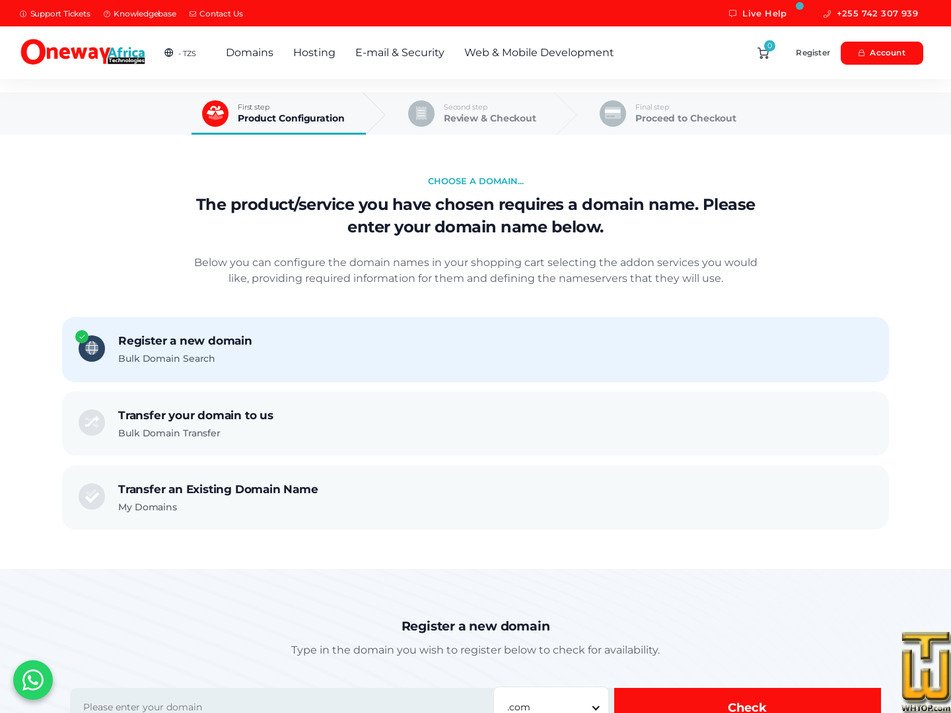 Taken on 28 March, 2025 screenshot of Swala Package from oneway.africa