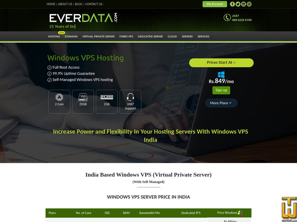 Taken on 1 July, 2025 screenshot of WINV-6 from everdata.com