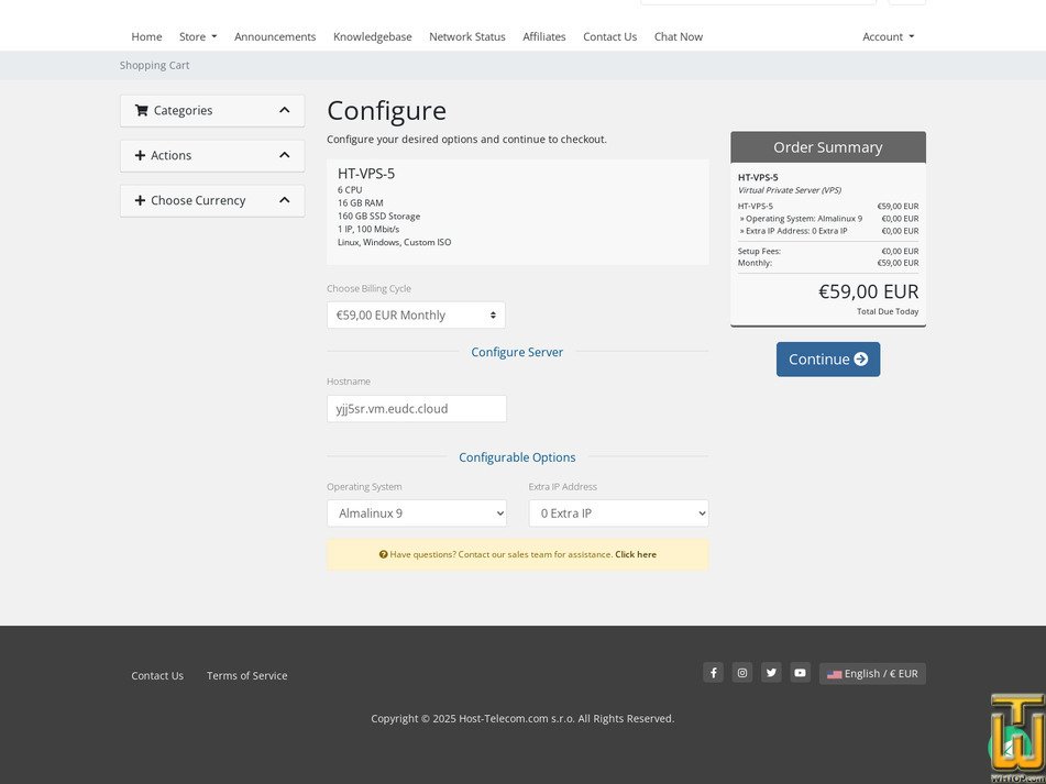 screenshot of HT-VPS-5 from host-telecom.com