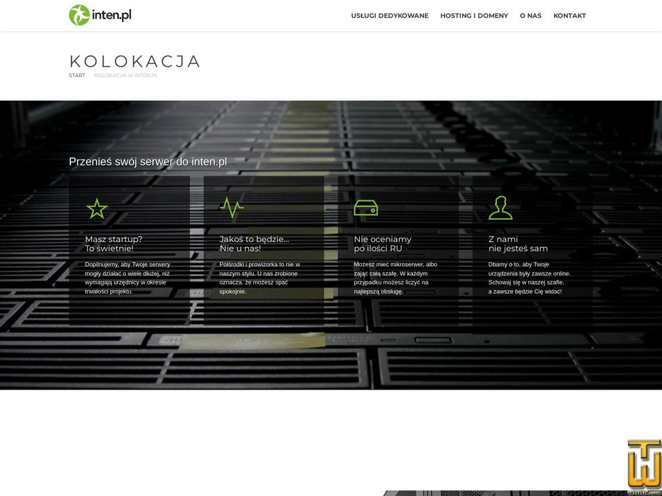 screenshot of Kolokacja w inten.pl from inten.pl