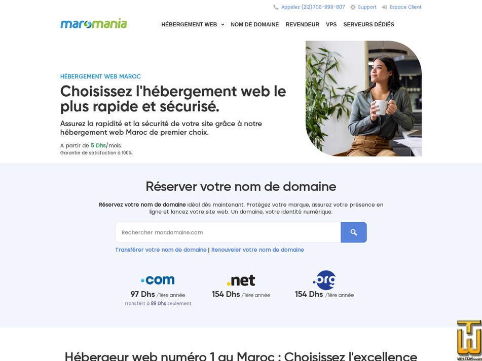 Taken on 29 November, 2025 screenshot of .COM from maromania.com