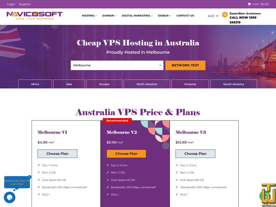 screenshot of Melbourne V1 from navicosoft.com