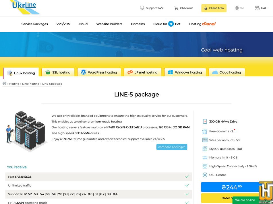 screenshot of LINE-5 from ukrline.com.ua