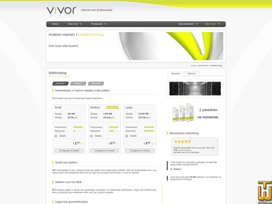 screenshot of Large from vivor.net