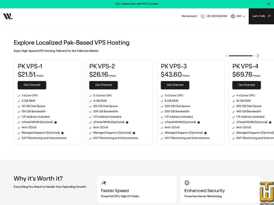 screenshot of PK VPS-1 from websouls.com