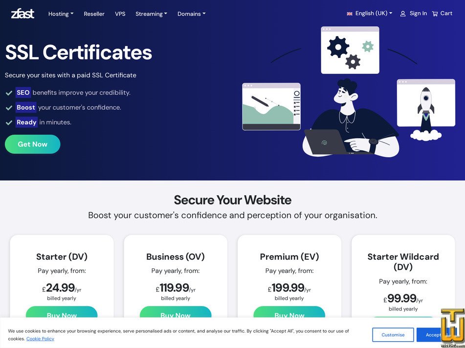 screenshot of STANDARD from zfast.uk