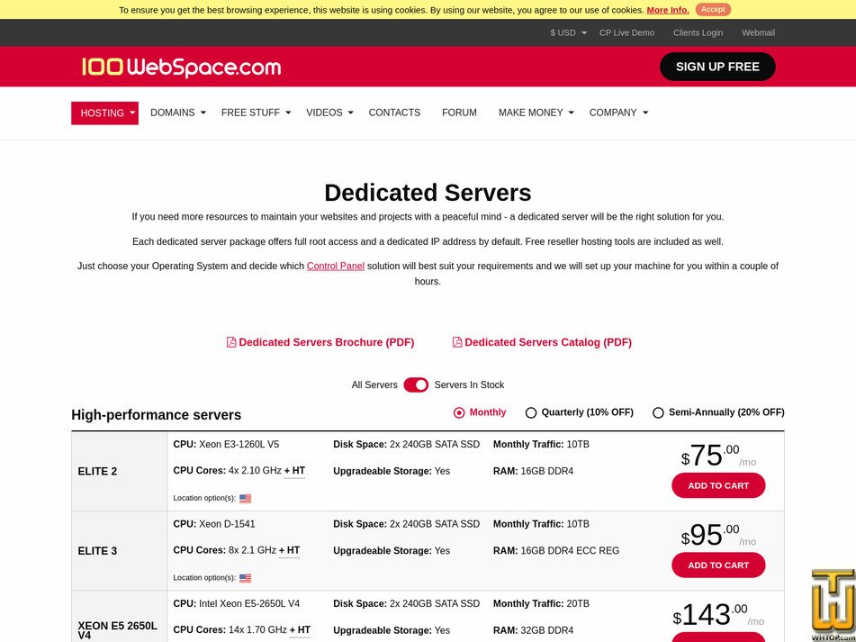 screenshot of Elite 3 from 100webspace.com