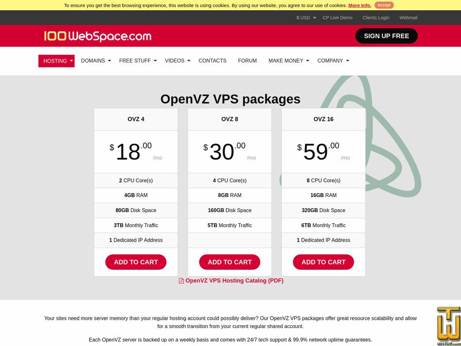 Taken on 4 May, 2026 screenshot of OVZ 4 from 100webspace.com