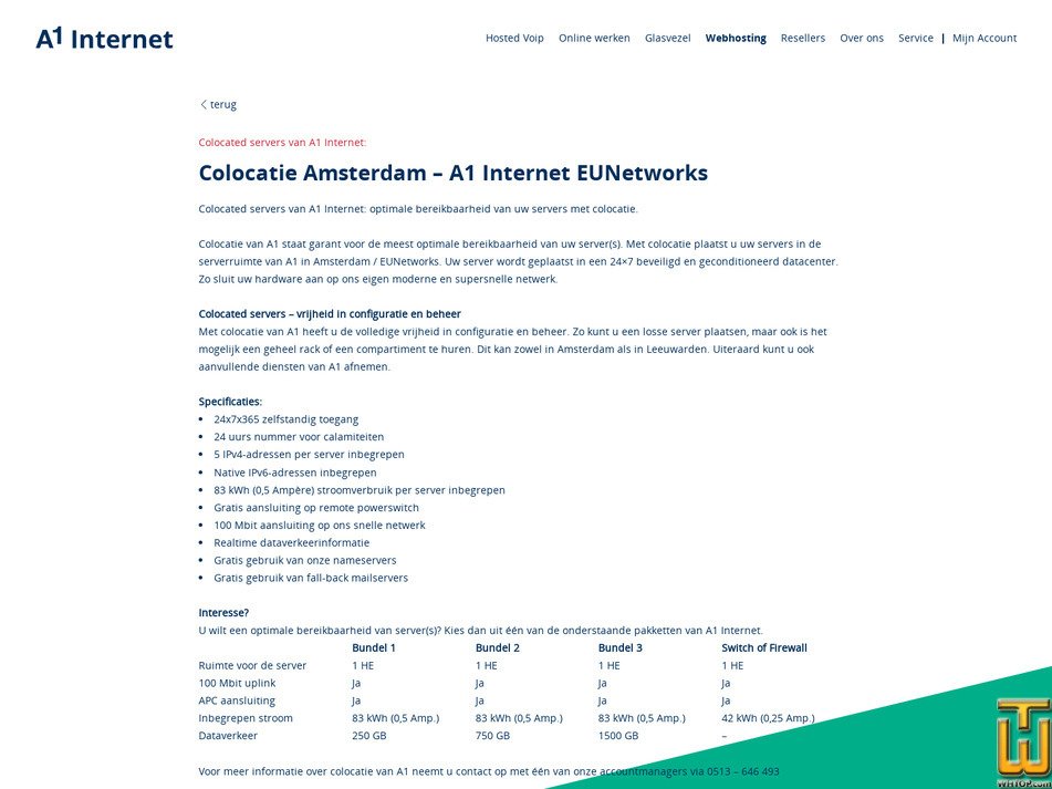 screenshot of Bundle 2 from a1.nl