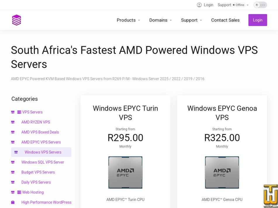 Taken on 13 May, 2026 screenshot of Windows EPYC Turin VPS from absolutehosting.co.za