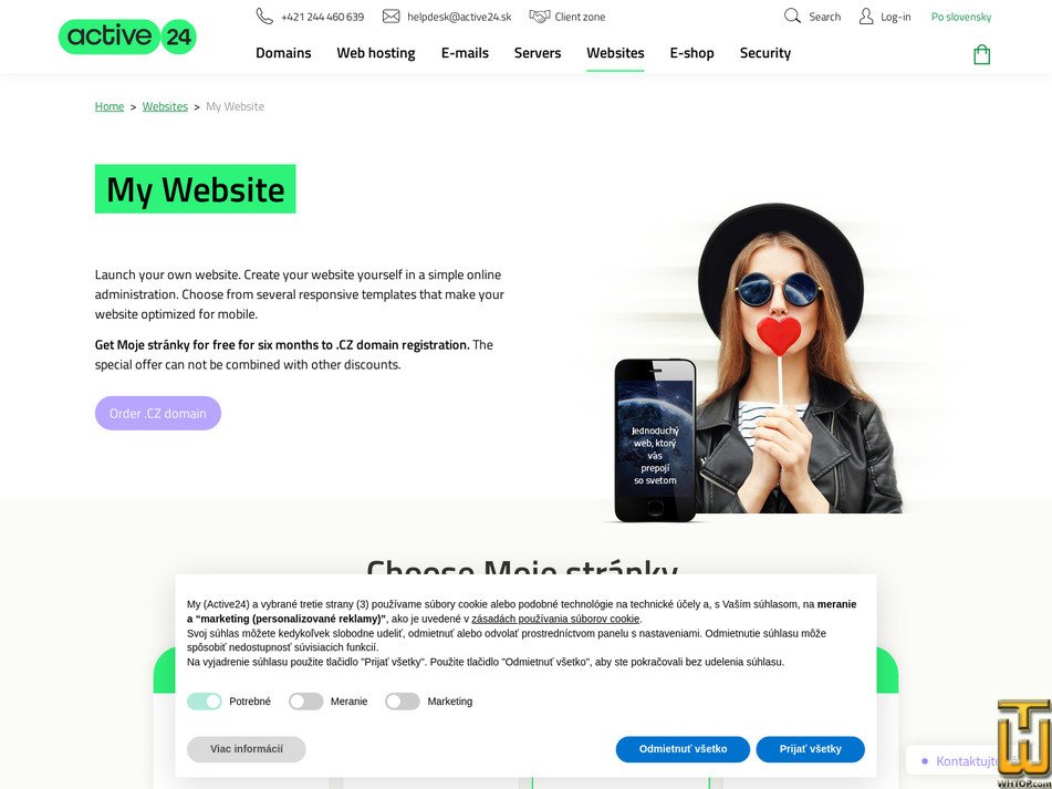 screenshot of Standard from active24.sk
