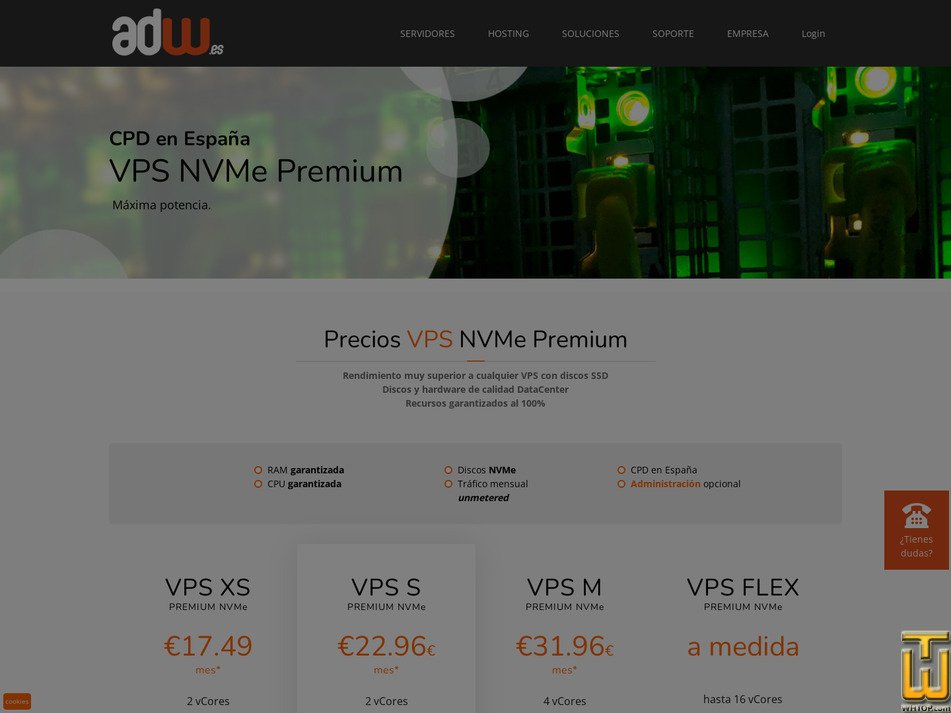 screenshot of VPS M from adw.es