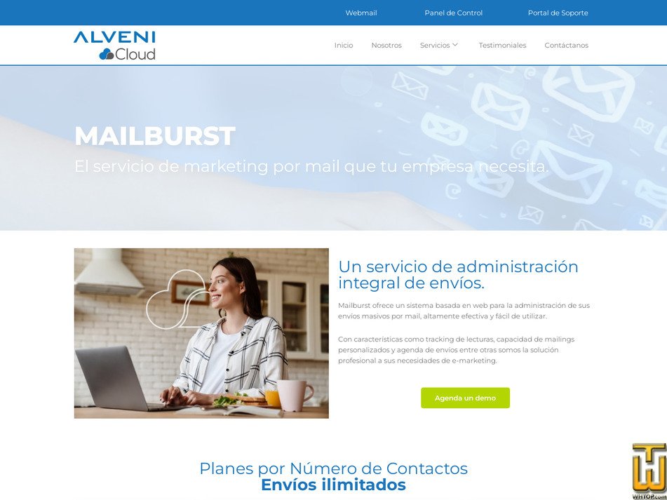Taken on 21 July, 2026 screenshot of 10,000 contactos from alvenicloud.com