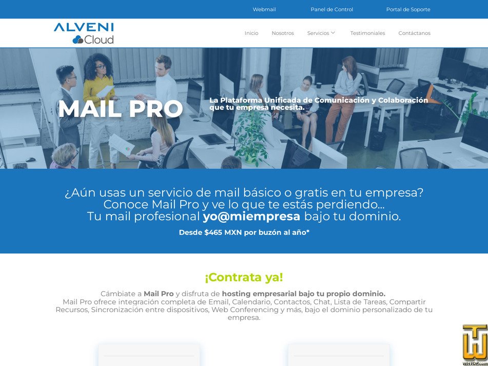 Taken on 21 July, 2026 screenshot of Mail Pro Standard from alvenicloud.com