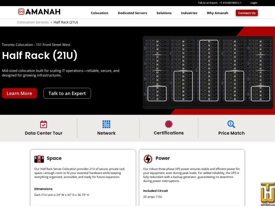 Taken on 9 May, 2026 screenshot of Half Rack from amanah.com
