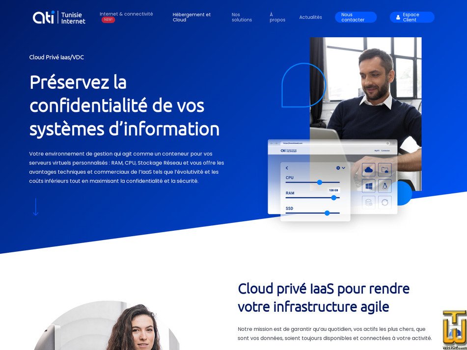 screenshot of Cloud pro from ati.tn