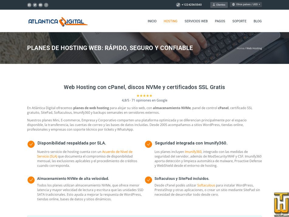 Taken on 8 September, 2026 screenshot of Empresa from atlanticadigital.net