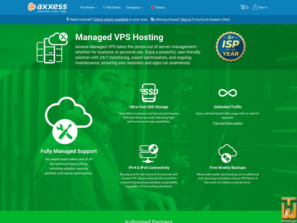 Taken on 7 October, 2026 screenshot of VPS Pro Plus (cPanel 30 Accounts) from axxess.co.za