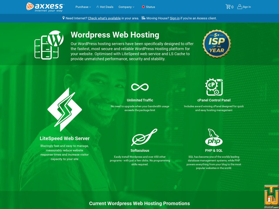Taken on 7 October, 2026 screenshot of WordPress M from axxess.co.za